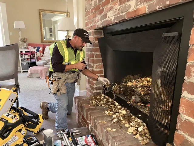 Safe screening installation by Danbury Chimney Sweep in Danbury, CT