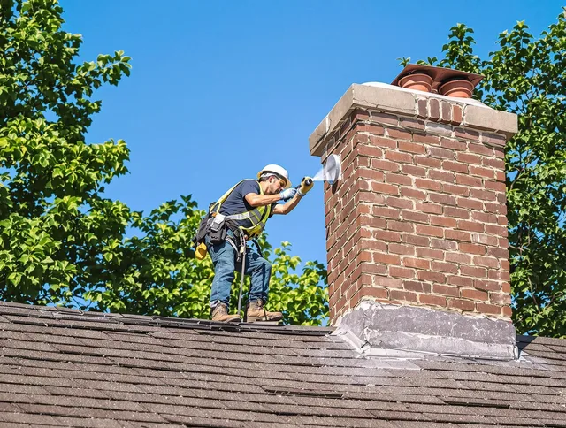 Danbury Chimney Sweep performing an inspection with advanced tools in Danbury, CT
