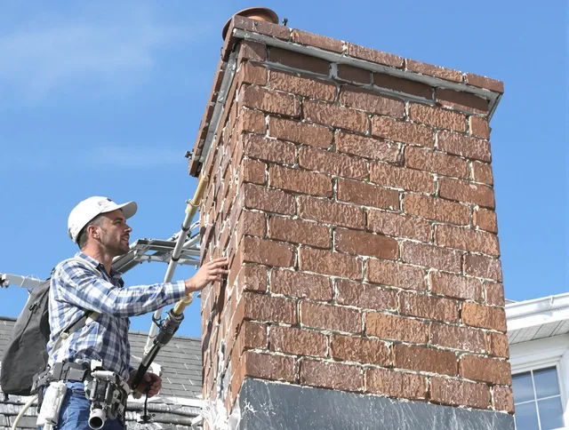 Brickwork for a chimney rebuild by Danbury Chimney Sweep in Danbury, CT