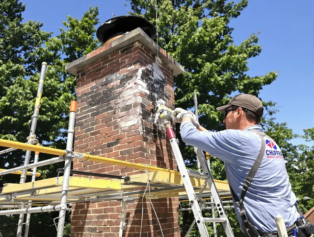 Structural chimney repair by Danbury Chimney Sweep in Danbury, CT