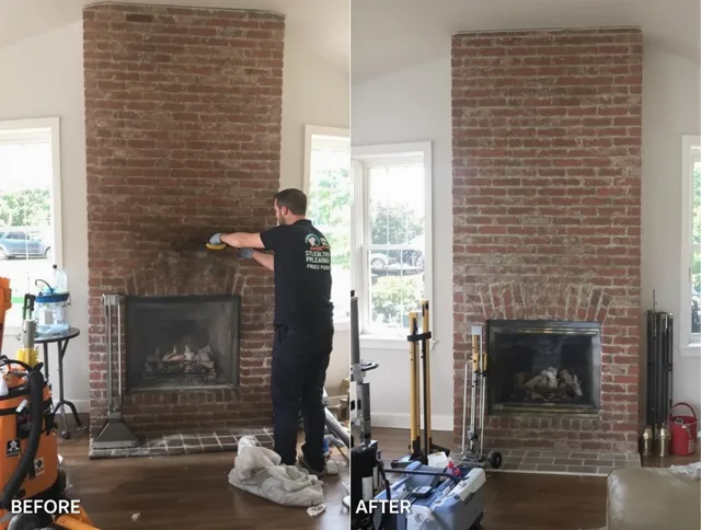 Finished chimney sweeping service by Danbury Chimney Sweep in Danbury, CT