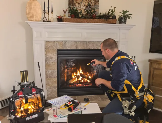 Safety-focused fireplace inspection by Danbury Chimney Sweep in Danbury, CT