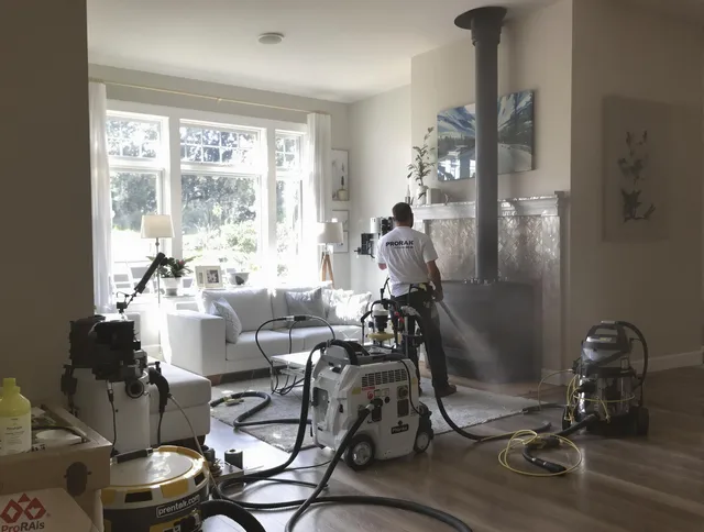 Soot removal service by Danbury Chimney Sweep for a fireplace in Danbury, CT